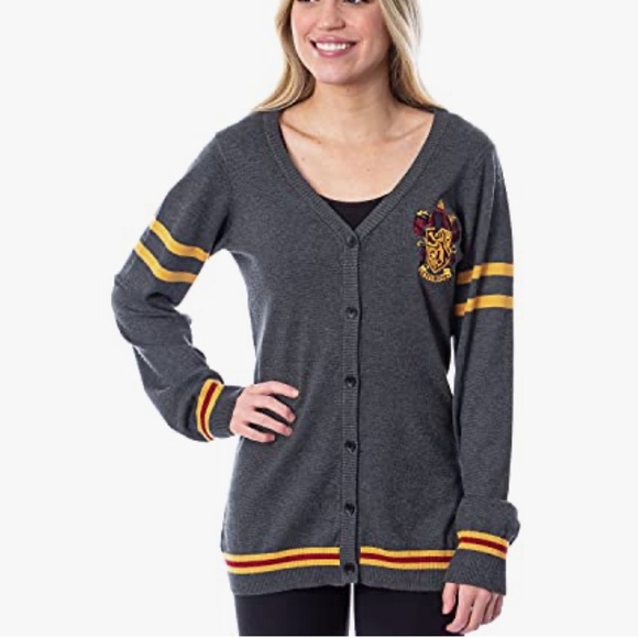 Gray Gryffindor Women's Sweater Size M - Picture 1 of 11